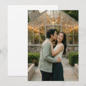 Romantic Green Photo 招待状 (正面/裏面)