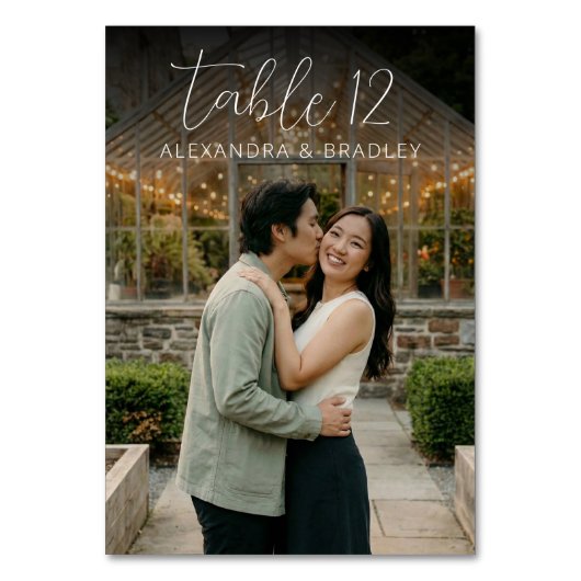 Romantic Greenhouse Photo テーブルナンバー (裏面)