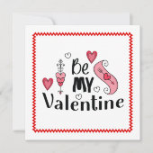 Romantic Hand Drawn Valentine Card for Husband   シーズンカード (正面)