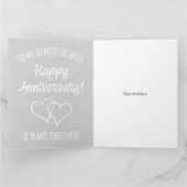 Romantic Happy Anniversary greeting card for wife カード (内部)