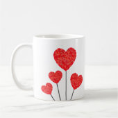 Romantic Heart Balloons Mug コーヒーマグカップ (左)