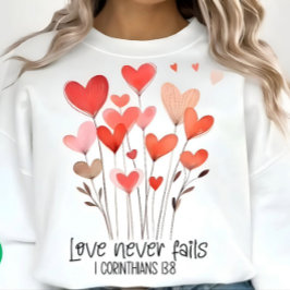 Romantic Heart Bouquet Valentine’s Women's  トライブレンドＴシャツ