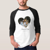 Romantic Heart Couple Name Date Personalized Tシャツ (正面)