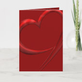 Romantic Heart Greeting Card カード (正面)