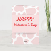 Romantic Heart Love Card – Valentine’s Day Holiday シーズンカード (裏面)