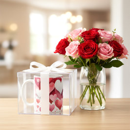 Romantic Heart Pattern Coffee Mug コーヒーマグカップ