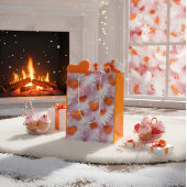 Romantic Heart Pattern Gift Bag ミディアムペーパーバッグ