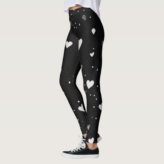 Romantic Heart Pattern Leggings – Perfect Valentin レギンス (左)