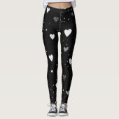 Romantic Heart Pattern Leggings – Perfect Valentin レギンス (正面)