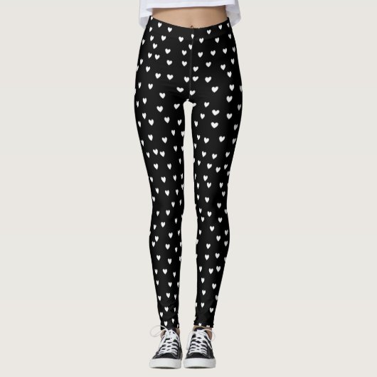 Romantic Heart Pattern Leggings – Perfect Valentin レギンス (正面)