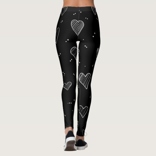 Romantic Heart Pattern Leggings – Perfect Valentin レギンス (裏面)