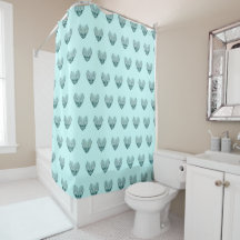 Romantic heart pattern on pale green