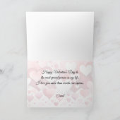 Romantic Heart Pattern Valentine’s Greeting Card  シーズンカード (内部)