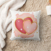 Romantic Heart Pillow design クッション (ブランケット)