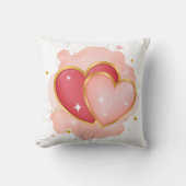 Romantic Heart Pillow design クッション (正面)