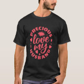 Romantic Heart Script Matching Couple Tees  Tシャツ (正面)