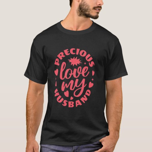 Romantic Heart Script Matching Couple Tees  Tシャツ (正面)