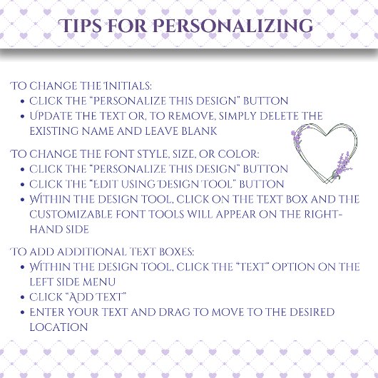 Romantic Hearts Lavender Love Purple クッション