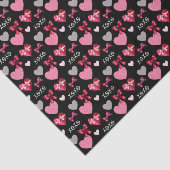 Romantic Hearts, Ribbons and XOXO Patterned 薄葉紙 (詳細)