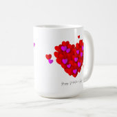 Romantic Hearts Valentine’s cup コーヒーマグカップ (正面右)