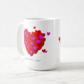 Romantic Hearts Valentine’s cup コーヒーマグカップ (正面左)