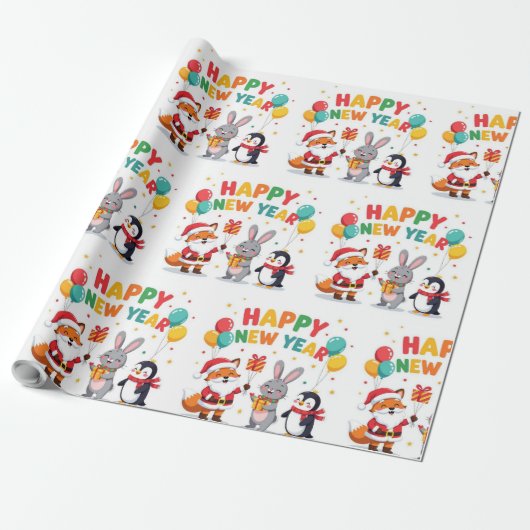 Romantic Holiday Design Wrapping Paper ラッピングペーパー (アンロールド)