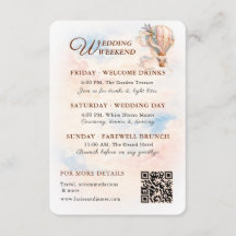Romantic Hot Air Balloon Wedding Weekend Details