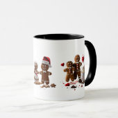 Romantic Hot Cocoa Gingerbread Couple Premium  マグカップ (正面右)