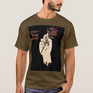 Romantic “I’ll Love You” Graphic T-Shirt – Vintage Tシャツ