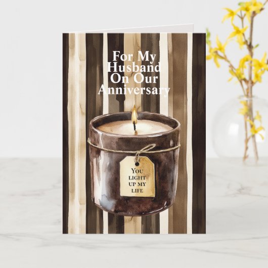 Romantic I Love You Anniversary Blue Motorcycle カード (黄色い花)