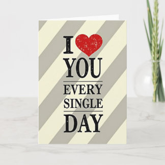 Romantic I Love You Every Day Card カード