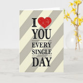 Romantic I Love You Every Day Card カード (黄色い花)