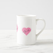 Romantic illustration My love! on a cup ボーンチャイナマグカップ (右)