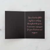 Romantic Japanese Cherry Blossoms Mother's Day カード (内部)