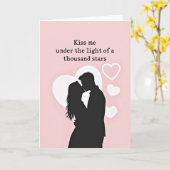 Romantic Kiss Under The Stars Card カード (黄色い花)