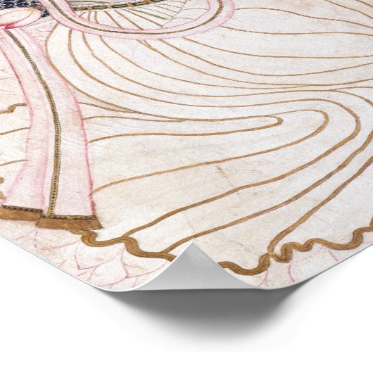 Romantic Krishna and Radha Painting ポスター (角)