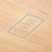 Romantic Lace Detail Acrylic Save the Date アクリル招待状 (レイダウン)