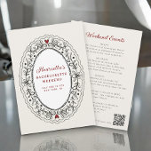 Romantic Lace Oval Bachelorette Celebration 招待状