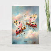 Romantic Ladybugs in Flight カード (裏面)
