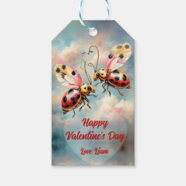 Romantic Ladybugs in Flight ギフトタグ