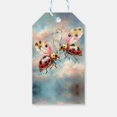 Romantic Ladybugs in Flight ギフトタグ (裏面)