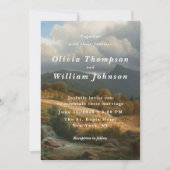 Romantic Landscape Painting Wedding Invitation 招待状 (正面)