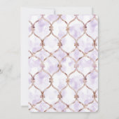 Romantic Lavender Green Butterflies Bridal Shower 招待状 (裏面)