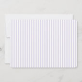 Romantic Lavender Minimalist Photo セーブザデート (裏面)