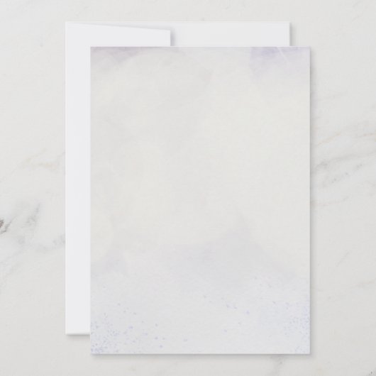 Romantic Lavender Wisteria Save the Date 案内状 (裏面)