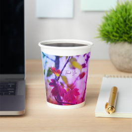 Romantic Leaves Boho – Botanical Fantasy Thank You 紙コップ