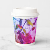 Romantic Leaves Boho – Botanical Fantasy Thank You 紙コップ (裏面)