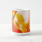 Romantic Leaves Boho – Botanical Fantasy Thanks コーヒーマグカップ (中央)