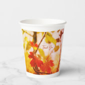 Romantic Leaves Boho – Botanical Fantasy Thanks 紙コップ (裏面)