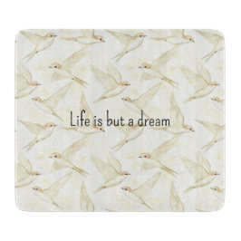 Romantic life is but a dream birds   カッティングボード